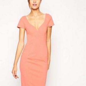 Peach wiggle dress | ASOS